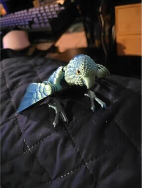 3D Printed Articulated Parakeet Figurine Flexible Movable Fidget Desk Toy Gift